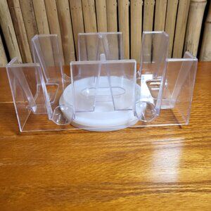 6 Deck Revolving Rotating Playing Card Tray NEW